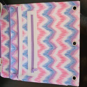 NWT Zippered Pencil Pouch for Binders - set of 3